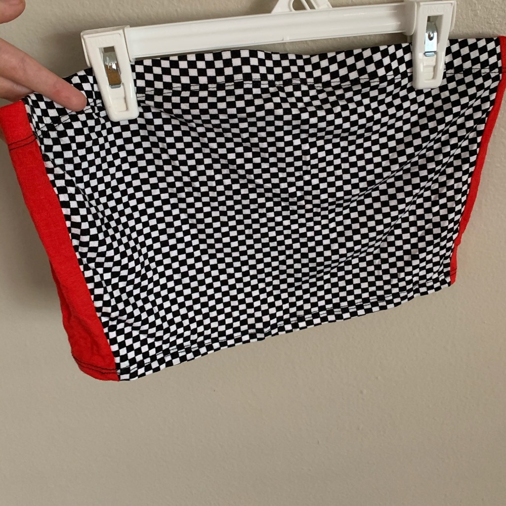 Checkered Crop Top.
